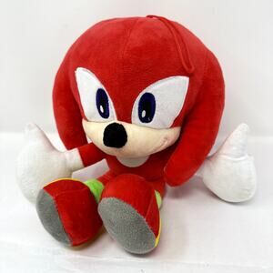 Knuckles Plush 11" Sonic the Hedgehog Red Stuffed Toy Sega Game Collectible
